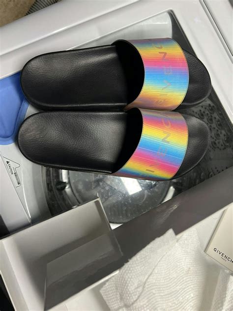 holographic givenchy slides|givenchy slides for women.